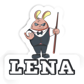 Sticker Lena Billardspieler Image