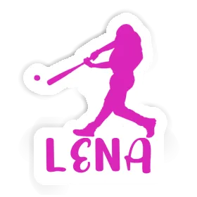 Sticker Lena Baseball Player Image