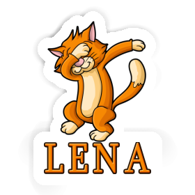 Lena Sticker Dabbing Cat Image