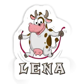 Sticker Lena Fitness-Kuh Image