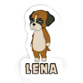 Boxer Sticker Lena Image