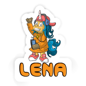 Hip-Hop Einhorn Aufkleber Lena Image