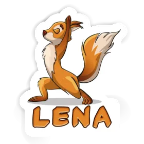 Yoga Squirrel Sticker Lena Image