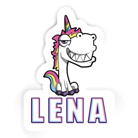 Sticker Lena Grinning Unicorn Image