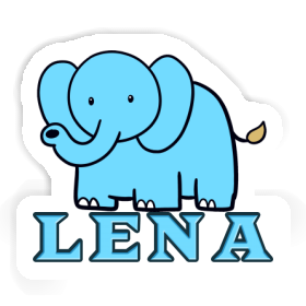 Elephant Sticker Lena Image