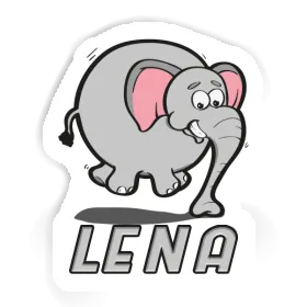 Lena Sticker Jumping Elephant Image