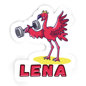 Weight Lifter Sticker Lena Image