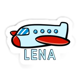 Sticker Flugzeug Lena Image