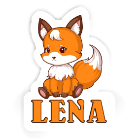 Sitting Fox Sticker Lena Image