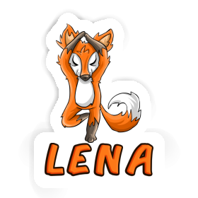 Autocollant Lena Yoga Renard Image