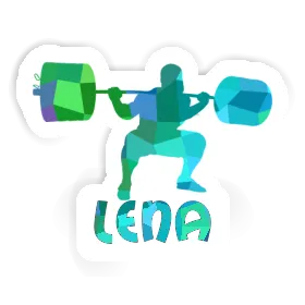 Weightlifter Sticker Lena Image