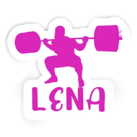 Lena Sticker Weightlifter Image