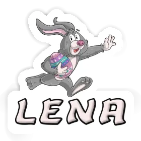 Rugby rabbit Sticker Lena Image