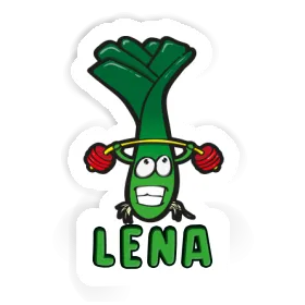 Weight Lifter Sticker Lena Image