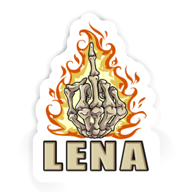 Sticker Lena Middlefinger Image