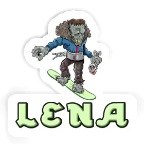 Sticker Lena Snowboarder Image