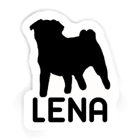 Lena Aufkleber Mops Image