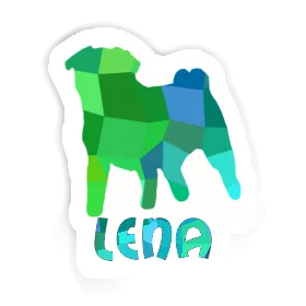 Lena Sticker Pug Image