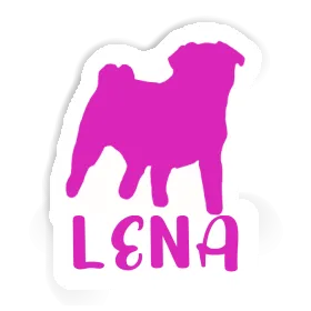 Sticker Lena Pug Image