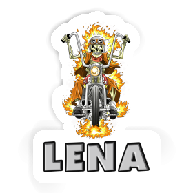 Sticker Motorradfahrer Lena Image