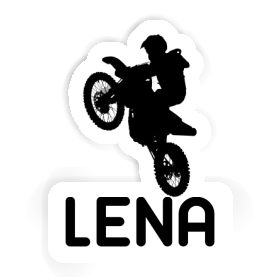 Lena Autocollant Motocrossiste Image