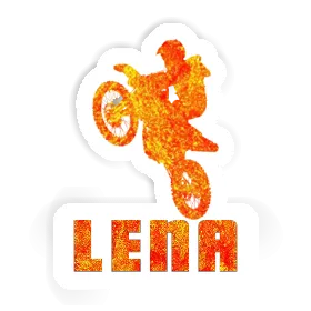 Lena Autocollant Motocrossiste Image