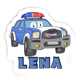 Sticker Lena Police Car Image