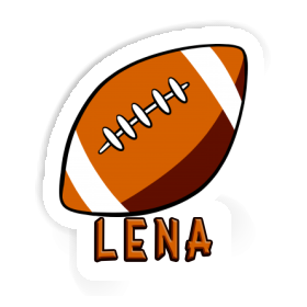 Ballon de rugby Autocollant Lena Image