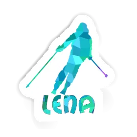 Skifahrerin Aufkleber Lena Image