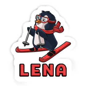 Skifahrerin Aufkleber Lena Image