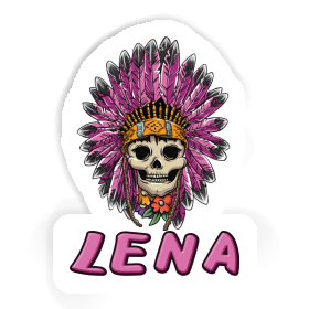 Lena Sticker Womens Skull Image