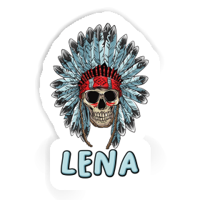 Sticker Lena Skull Image