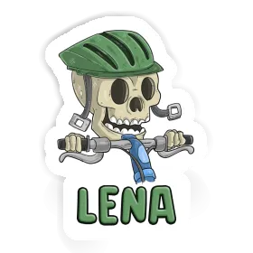 Sticker Bicycle Rider Lena Image