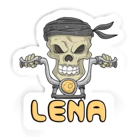 Sticker Lena Motorradfahrer Image