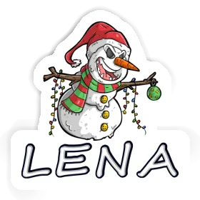 Aufkleber Schneemann Lena Image