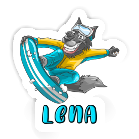 Sticker Snowboarder Lena Image