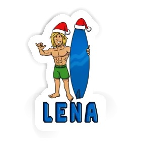 Autocollant Surfeur de Noël Lena Image