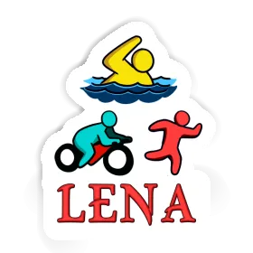 Lena Autocollant Triathlète Image