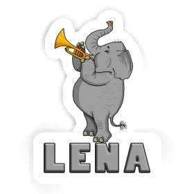 Sticker Trumpet Elephant Lena Image