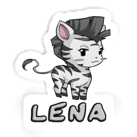 Zebra Sticker Lena Image