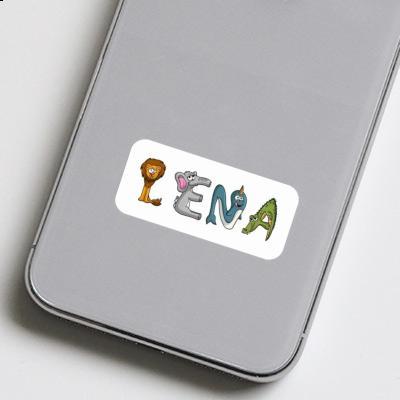 Sticker Lena Tierschrift Notebook Image