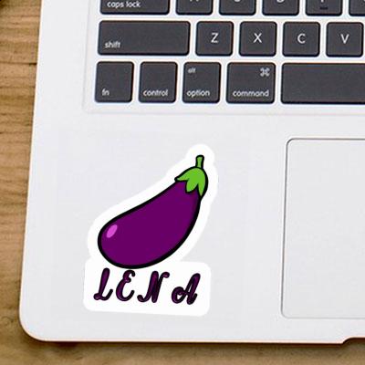 Lena Sticker Aubergine Notebook Image