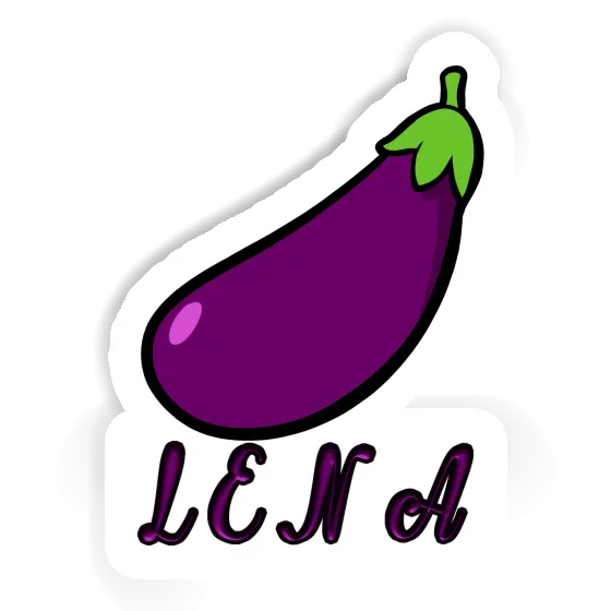 Lena Sticker Aubergine Gift package Image