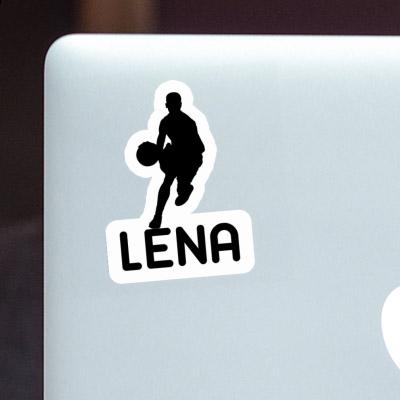 Lena Aufkleber Basketballspieler Laptop Image