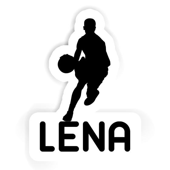 Lena Aufkleber Basketballspieler Laptop Image