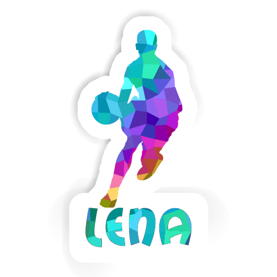 Sticker Lena Basketballspieler Notebook Image