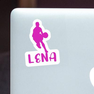 Lena Autocollant Joueur de basket-ball Laptop Image