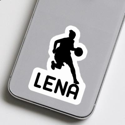 Sticker Basketballspielerin Lena Notebook Image