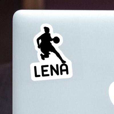 Lena Autocollant Joueuse de basket-ball Laptop Image