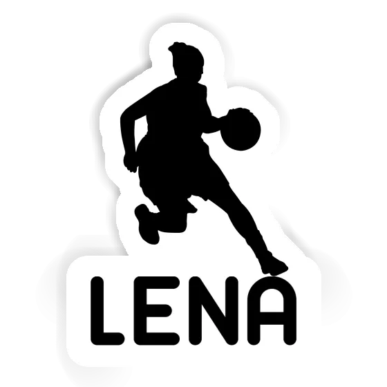 Sticker Basketballspielerin Lena Notebook Image